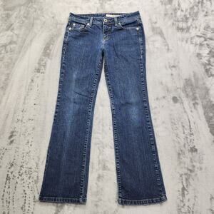 Vintage 90s‎ DKNY Jeans Womens 10 Blue Ludlow Low Rise Bootcut Stretch Denim